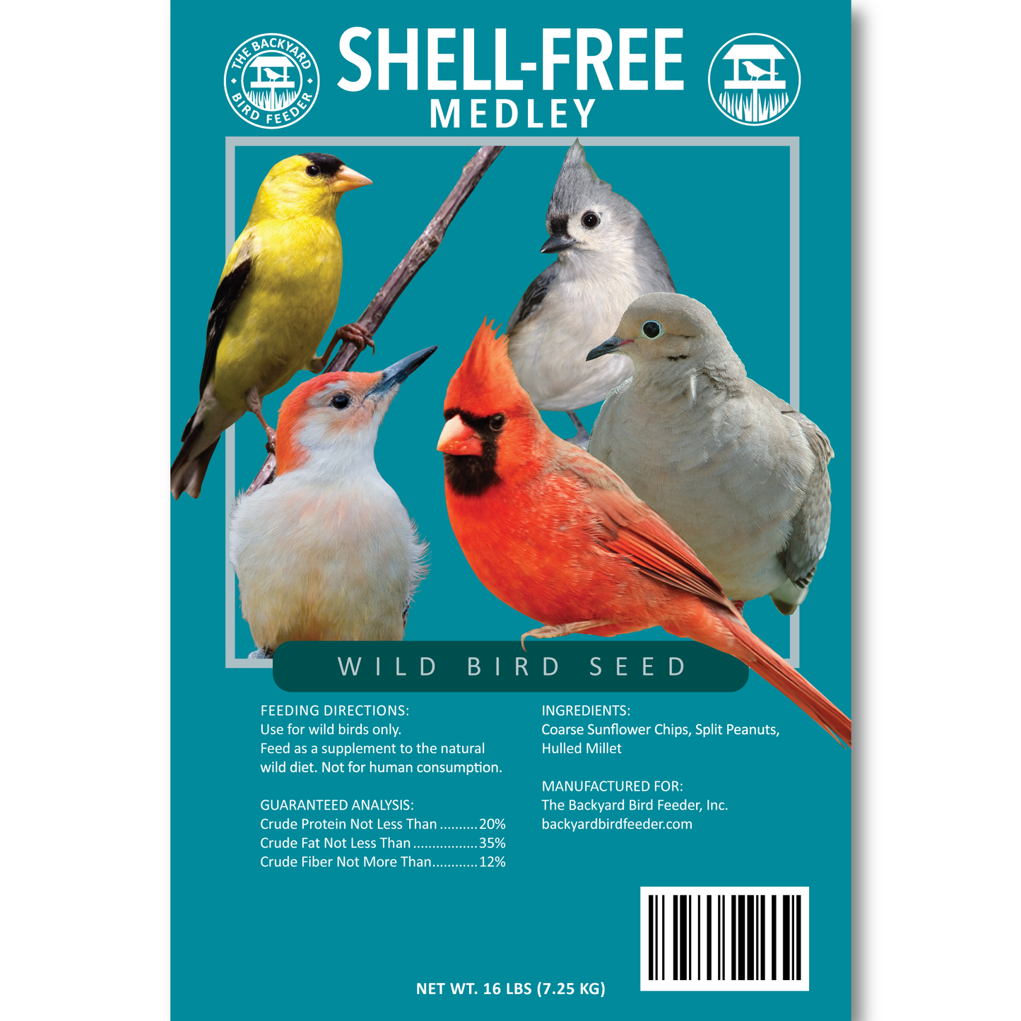 Shell Free Medley - 16 pounds