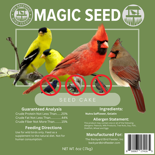 Seed Cake, Small, Magic Seed (NutraSafflower)