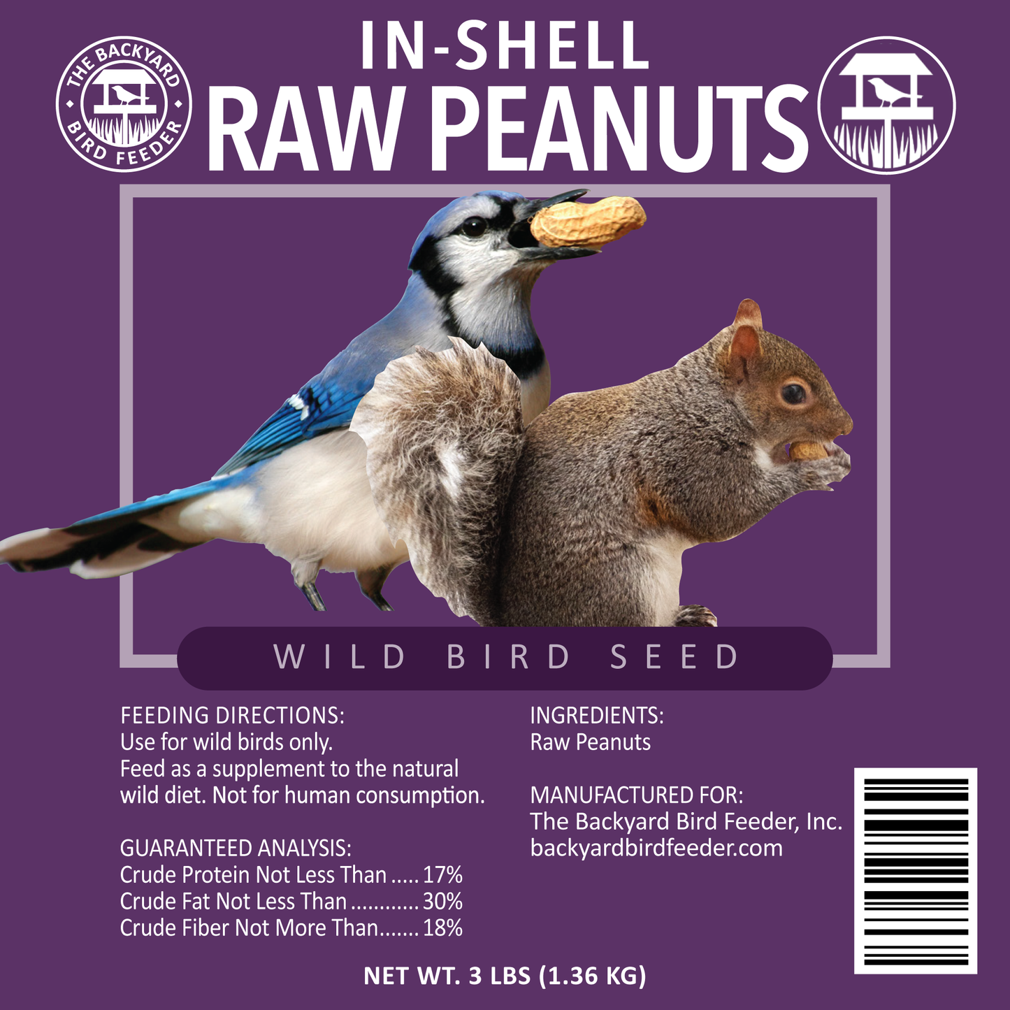 Peanuts, In-Shell - 3 pounds