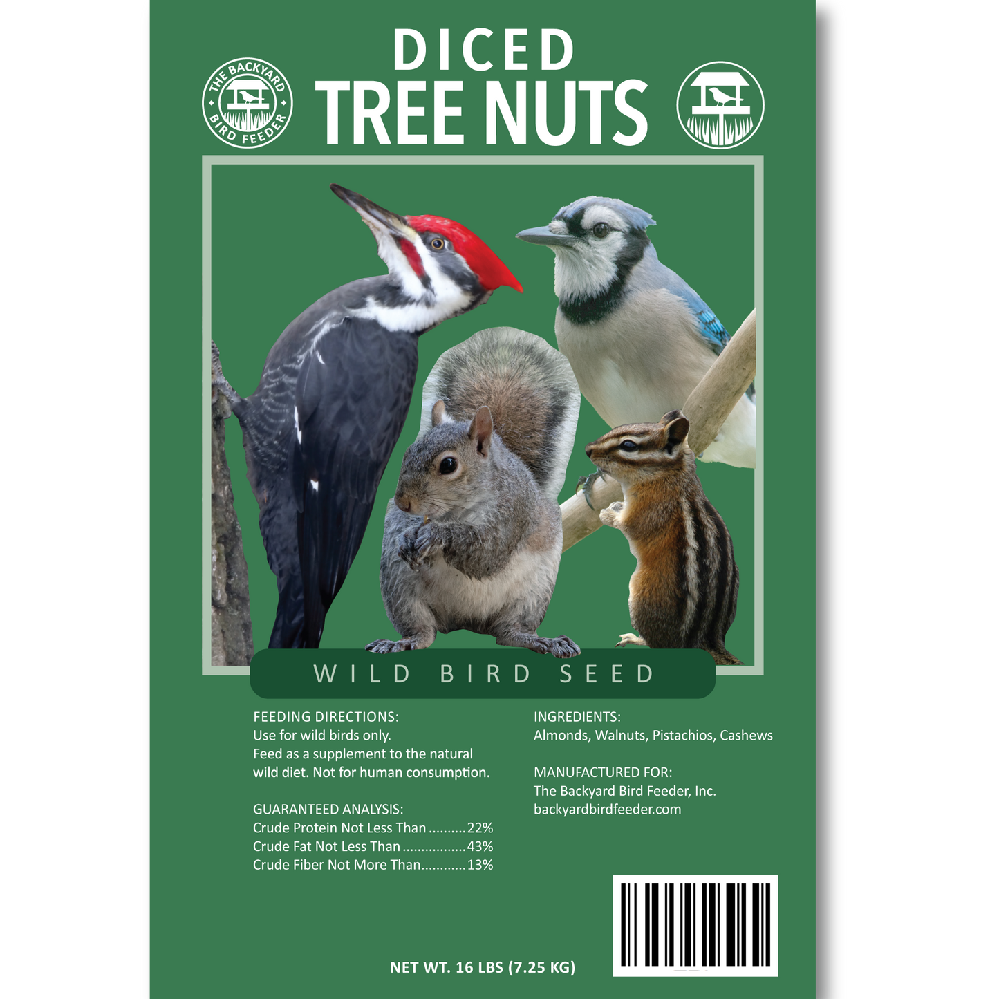 Tree Nuts (Diced) - 16 pounds