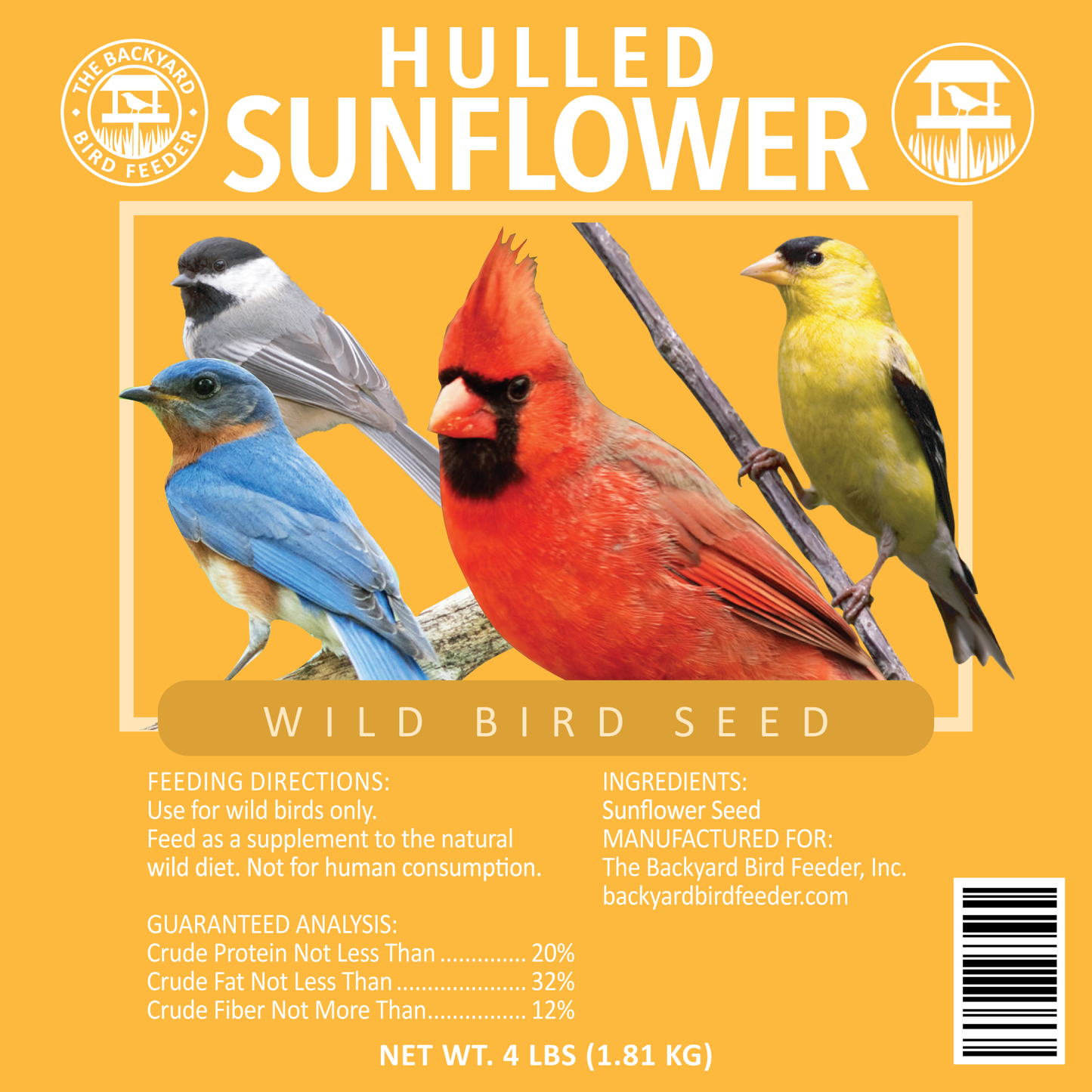 Hulled Sunflower - 4 pounds