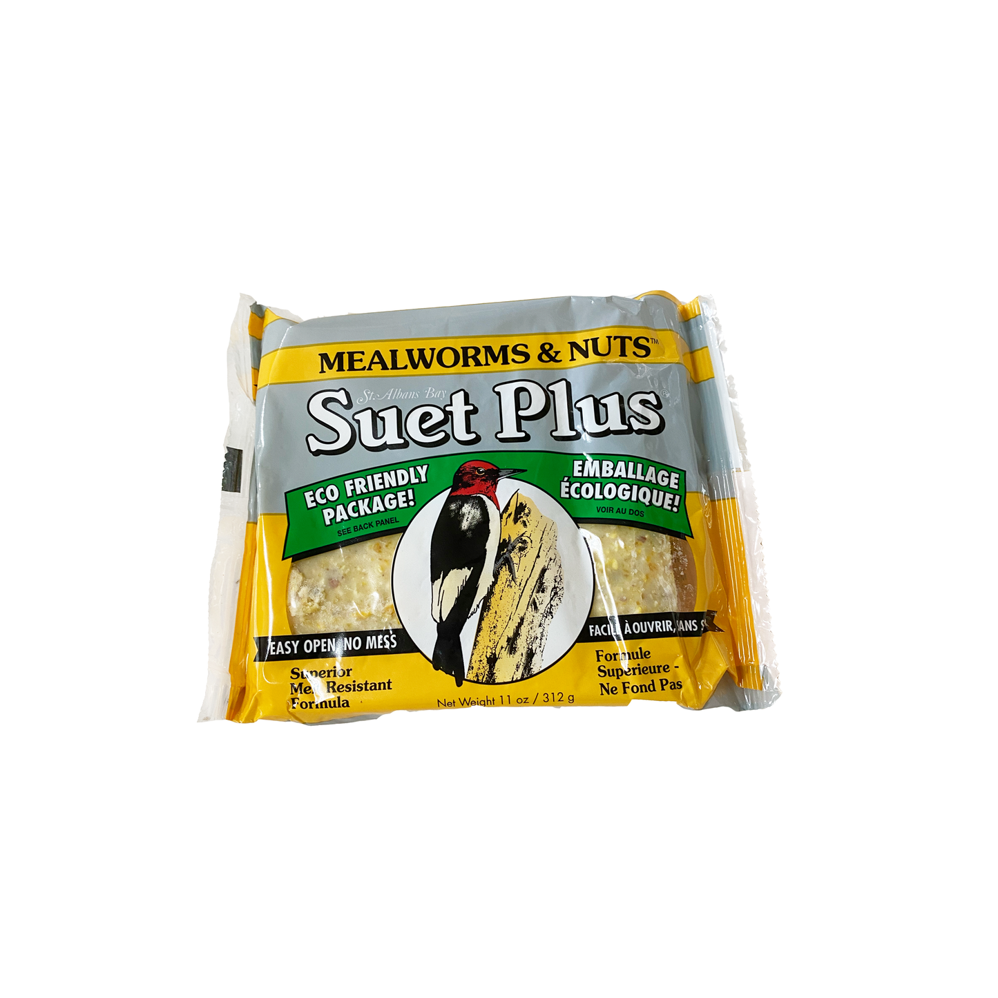 Suet cake, Mealworms and Nuts, 11oz