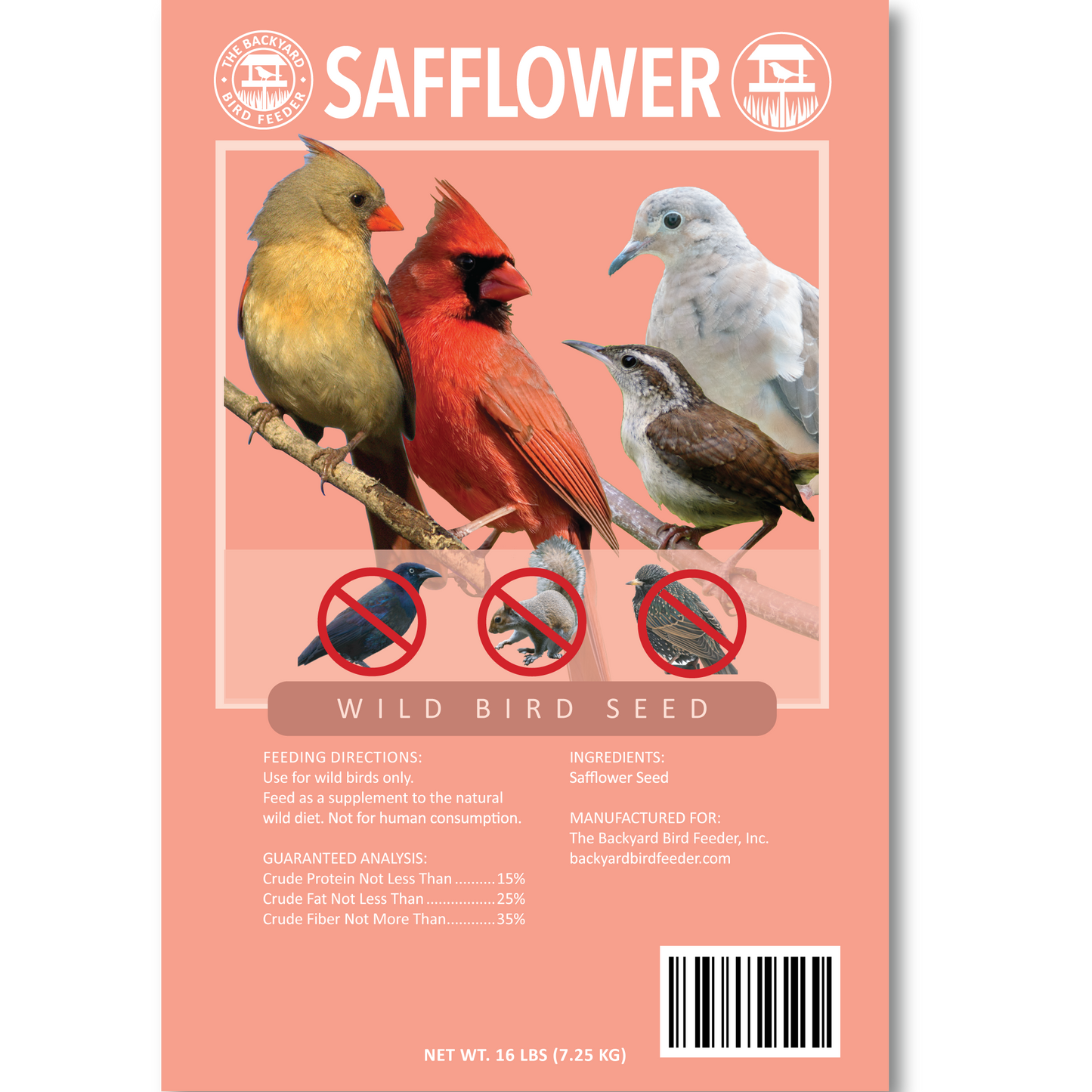 Safflower, white - 16 pounds