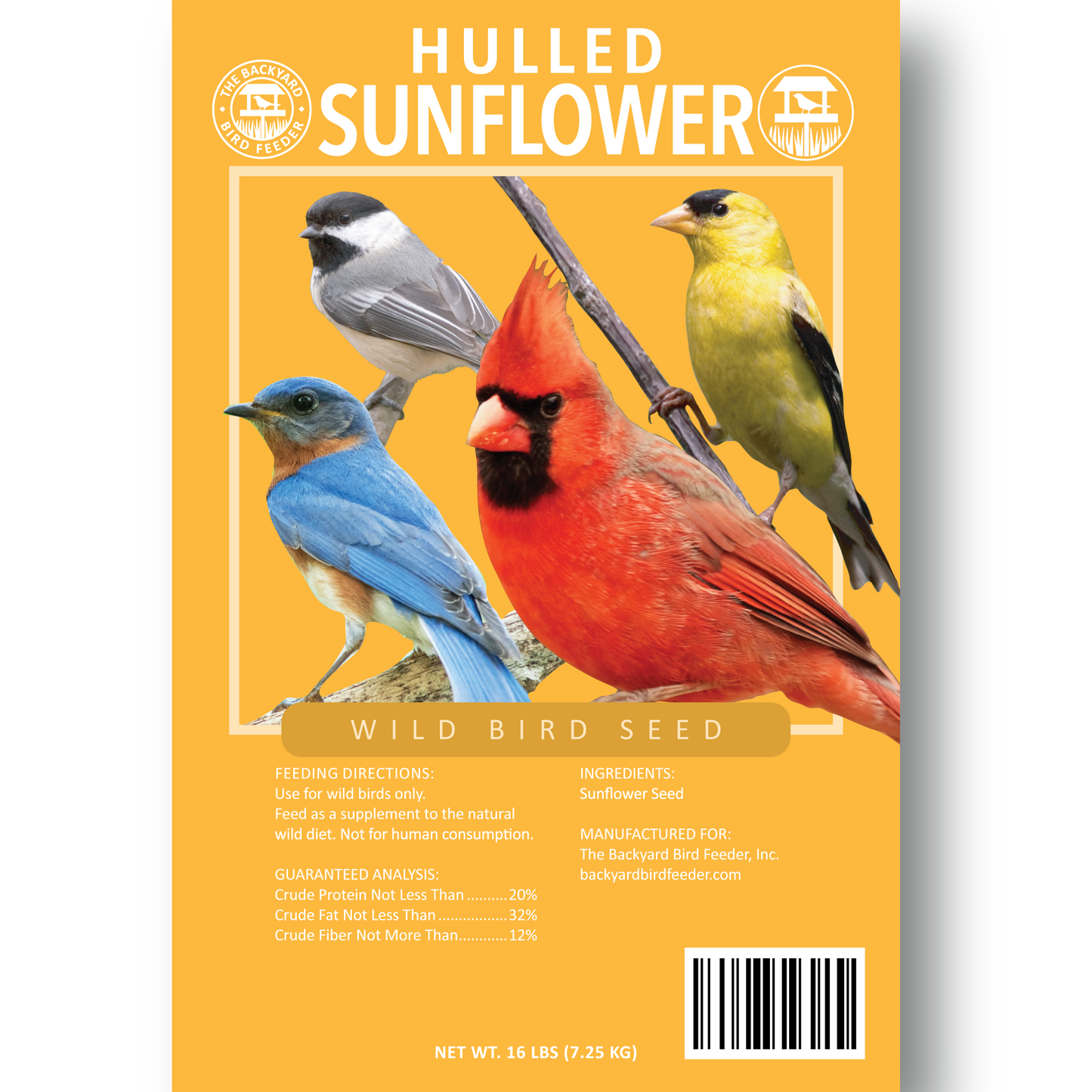 Hulled Sunflower - 16 pounds