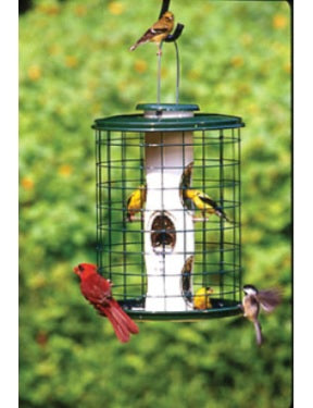 Caged Tube bird feeder, Heavy Duty AV5M, 11" diameter