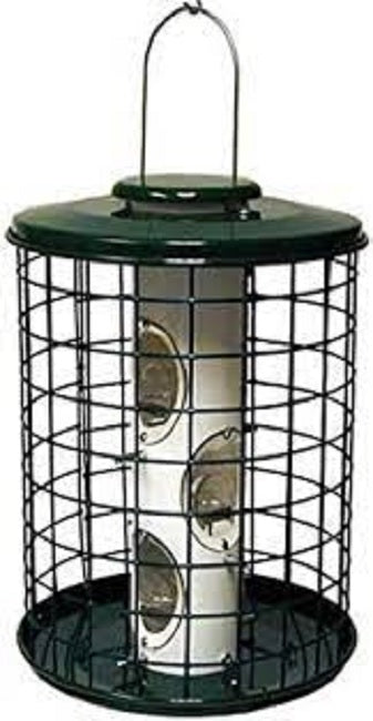 Caged Tube bird feeder, Heavy Duty AV5M, 11" diameter