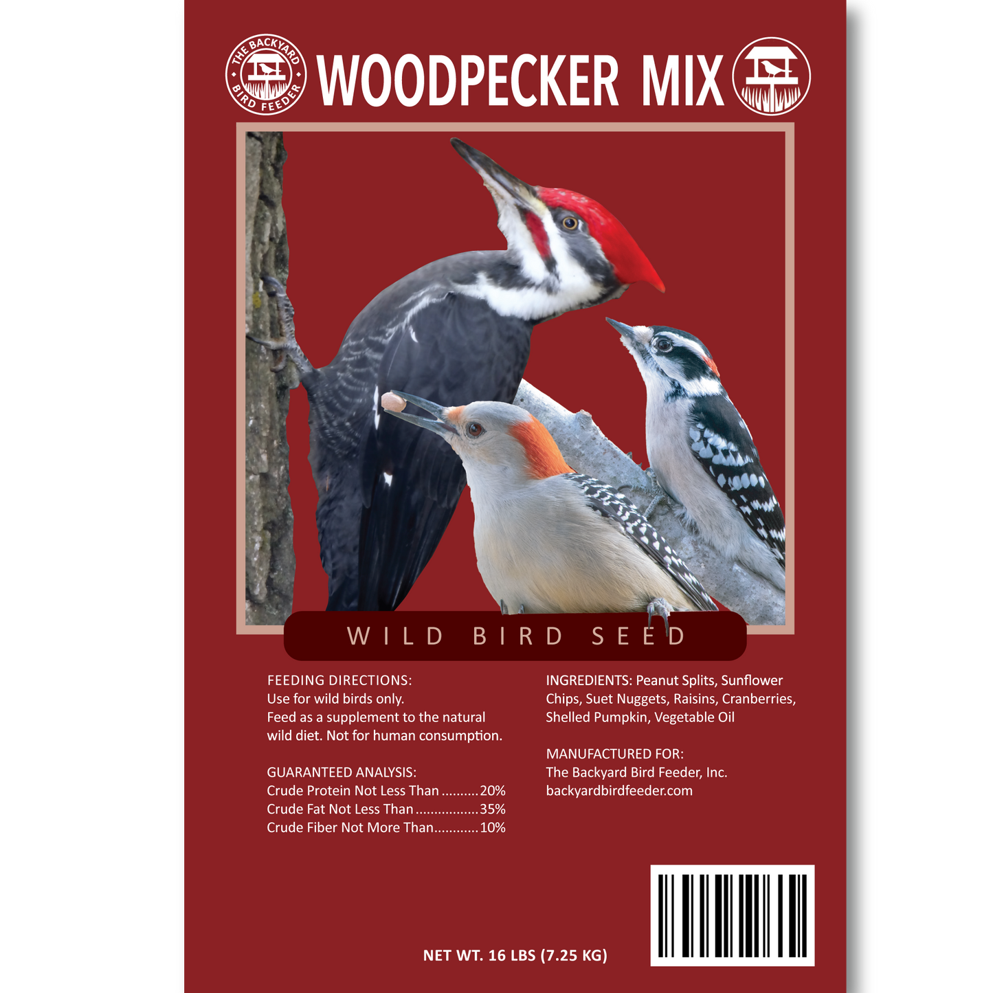 Woodpecker Mix - 16 pounds